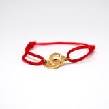 Serenity Bracelet Gold - Red